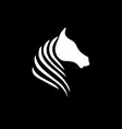 horse logo vector image