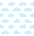blue clouds seamless pattern vector image
