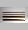 gold brush mesh isolated texture abstract vector image vector image