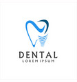 dental implant logo vector image