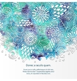 doodle 3d white paper pattern with circle shape vector image
