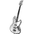 electric guitar vector image