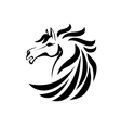 silhouette of a horse head vector image