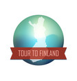 tour to finland vector image