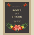 wedding card vector image