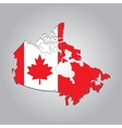 map canada vector image