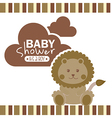 baby shower design over white background vector image vector image