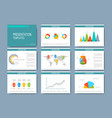 big set of templates for presentation vector image