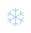 snowflake icon blue silhouette snow flake sign vector image vector image