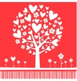 tree made of hearts vector image