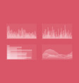 charts set vector image