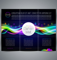 multicolored template leaflet page design vector image
