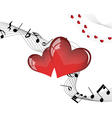 valentine music vector image