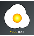 fried egg vector image vector image