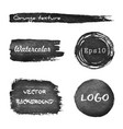 set grunge watercolor hand drawn background vector image vector image