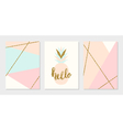 abstract design cards collection vector image