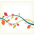abstract floral autumn background vector image