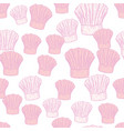 chef hat engraved seamless pattern kitchen vector image vector image