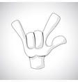 comics hand icon vector image