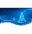magic christmas tree vector image vector image