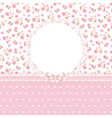 pink floral background vector image