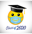 graduates 2020 social distance vector image