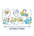 quiet your inner critic concept icon vector image vector image