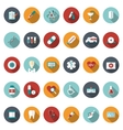 set of flat medical icons vector image