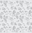 silver grey geometric mosaic triangles vector image
