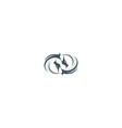 dragon head logo icon vector image vector image