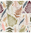 fashion vintage fern seamless pattern for textile vector image vector image