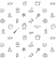 halloween flat pattern soft vector image vector image