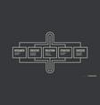 infographic design with 5 steps goal solution vector image