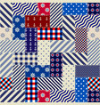 patchwork textile pattern seamless quilting vector image