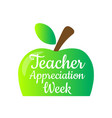teacher appreciation week holiday concept vector image