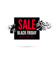 black friday sale banner vector image