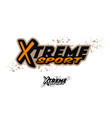 extreme sports logo two options vector image