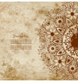vintage invitation card on grunge background vector image