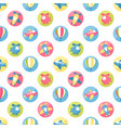 pattern with air transport icons vector image vector image