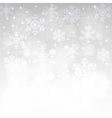 glowing snowflakes and bokeh vector image