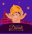 banner design of happy diwali vector image vector image