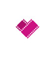film love logo icon design vector image vector image