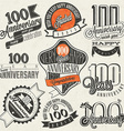vintage design elements and emblems vector image