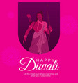 happy diwali banner design vector image