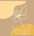 modern art abstract floral artwork background vector image vector image