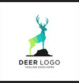 abstract deer logo colorful vector image vector image
