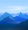 majestic blue mountains vector image