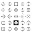 crosshair icon set vector image