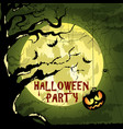 happy halloween poster for design banner vector image vector image