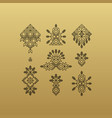 set of vintage graphic elements for design line vector image